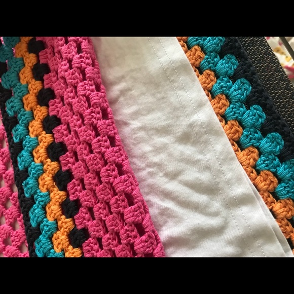 NWT CROCHET MULTICOLOR SWEATER BEACH DRESS 10 - Picture 5 of 6